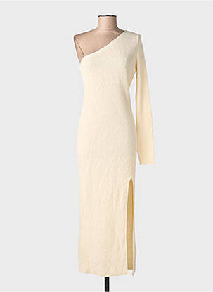 Robe pull beige MANGO femme