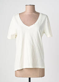 T-shirt manches courtes manches courtes blanc JACQUELINE DE YONG femme