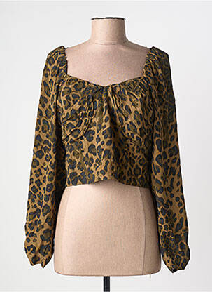 Top marron MANGO femme