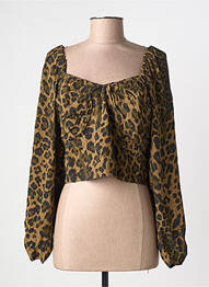 Top marron MANGO femme