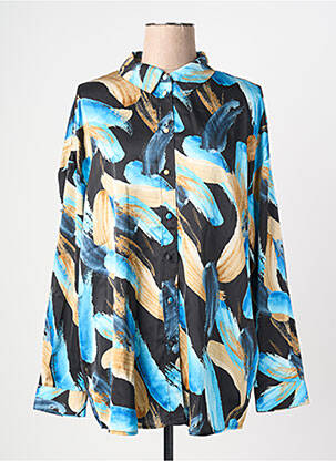Chemisier coupe droite bleu VILA femme