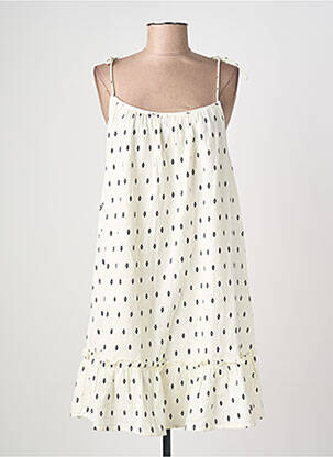 Robe courte sans manche sans manche blanc VILA femme