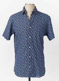 Chemise manches courtes bleu JACK & JONES homme
