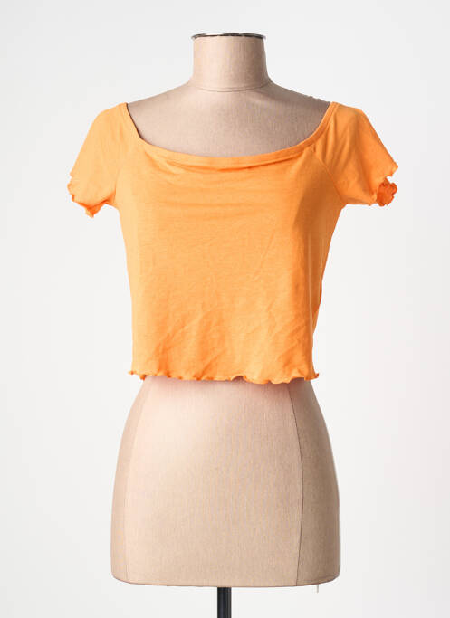 T-shirt manches courtes manches courtes orange VERO MODA femme