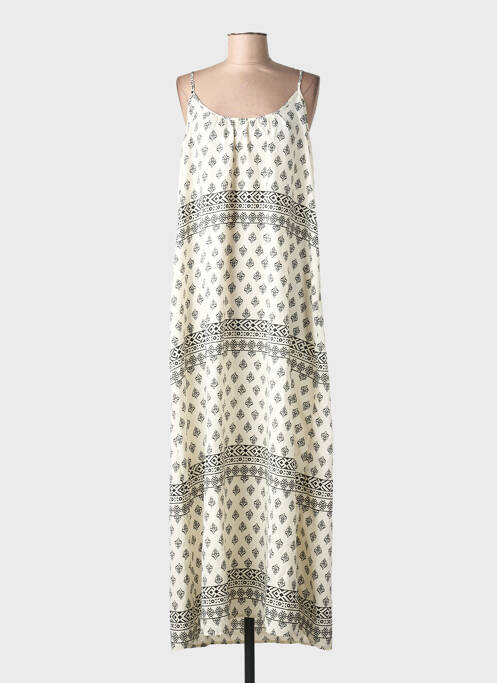 Robe courte col rond blanc VILA femme