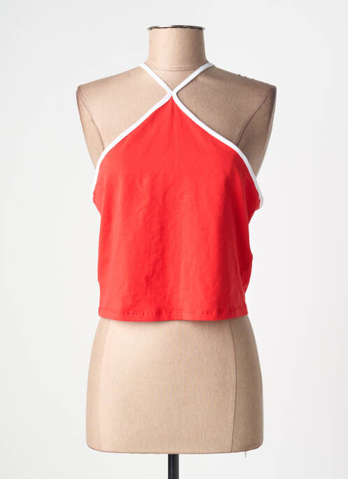 Top sans manche sans manche rouge ONLY femme
