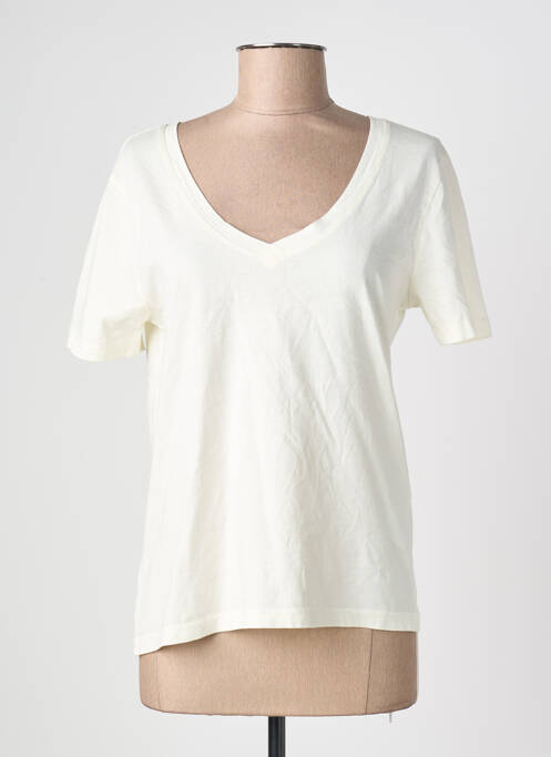 T-shirt manches courtes manches courtes blanc JACQUELINE DE YONG femme