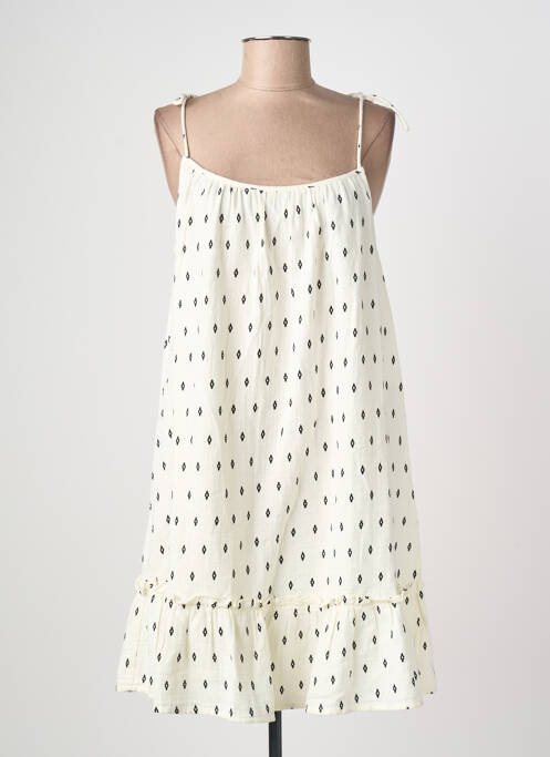 Robe courte sans manche sans manche blanc VILA femme