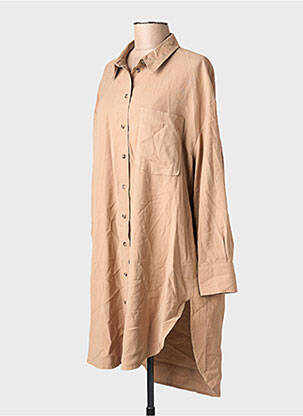 Robe mi-longue marron ONLY femme