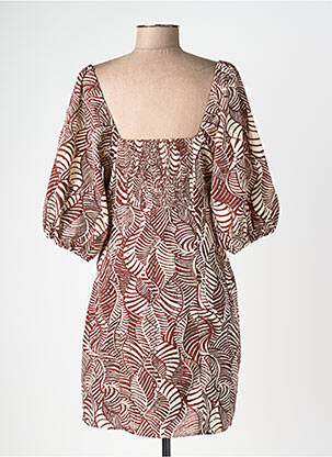 Robe courte marron MANGO femme