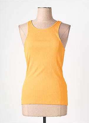 Débardeur coupe droite sans manche orange ONLY femme