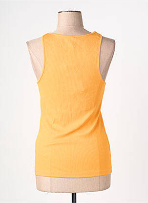 Débardeur col rond sans manche orange ONLY femme