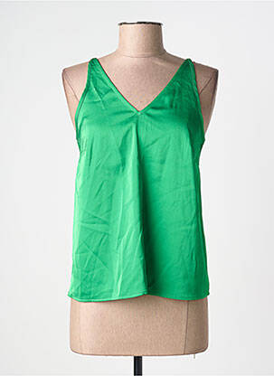 Blouse col v sans manche vert VILA femme