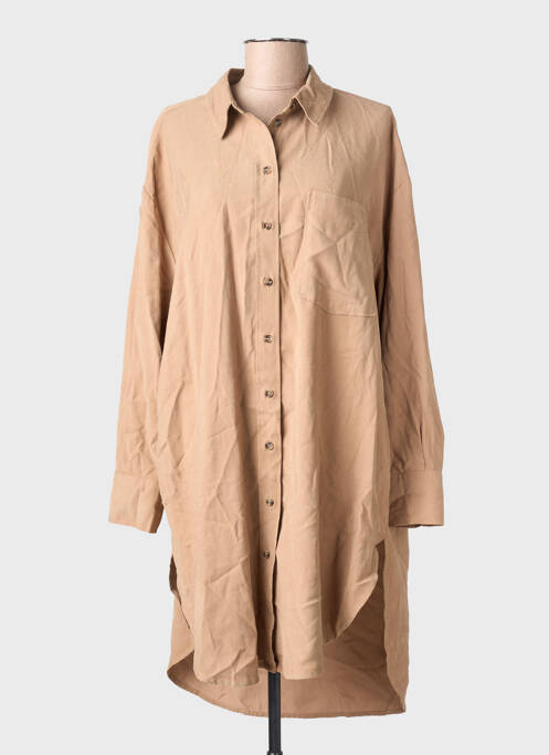 Robe mi-longue marron ONLY femme