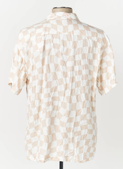 Chemise manches courtes beige JACK & JONES homme