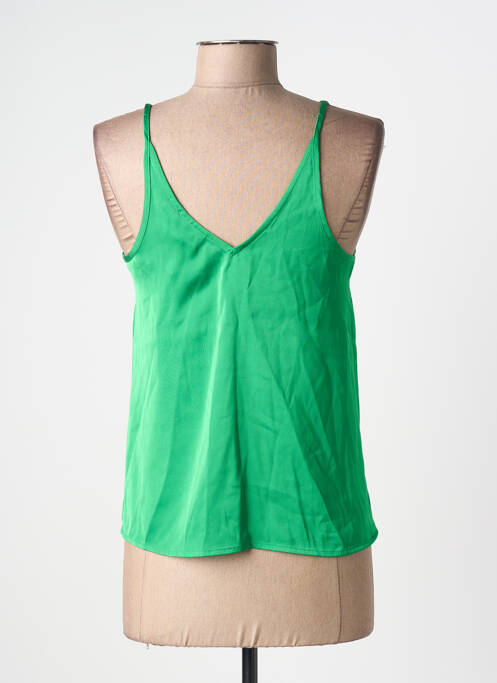 Blouse col v sans manche vert VILA femme