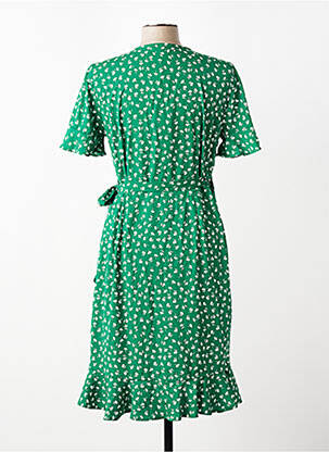 Robe courte manches courtes manches courtes vert ONLY femme