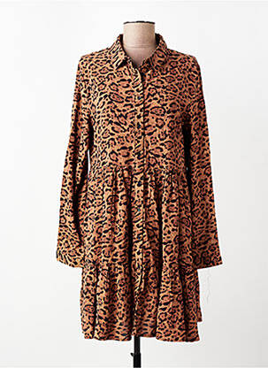 Robe courte marron HAILYS femme