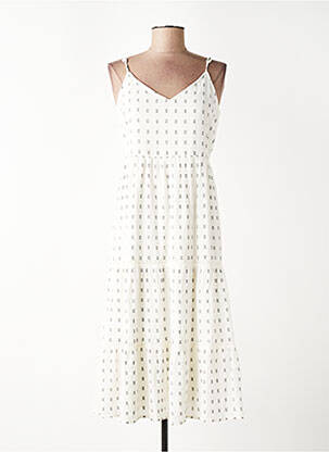 Robe courte sans manche sans manche blanc VILA femme
