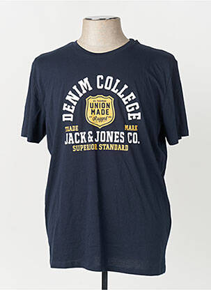T-shirt bleu JACK & JONES homme