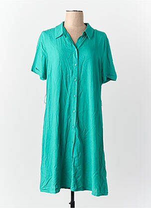 Robe courte manches courtes manches courtes vert VILA femme