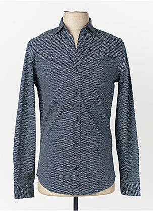 Chemise manches longues bleu JACK & JONES homme