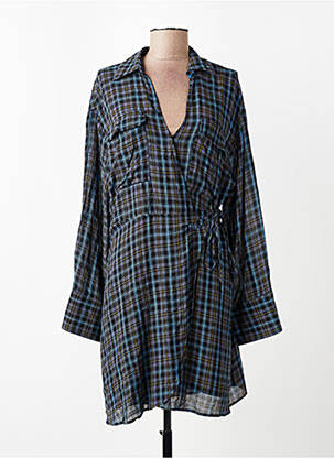 Robe mi-longue bleu MANGO femme