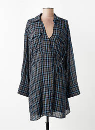 Robe mi-longue bleu MANGO femme