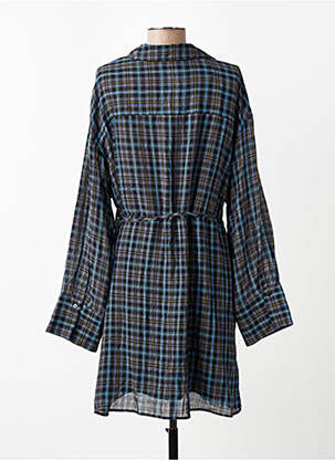 Robe mi-longue bleu MANGO femme