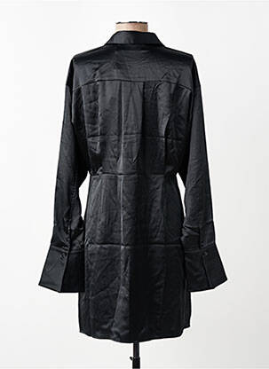 Robe mi-longue manches longues manches longues noir JJXX femme
