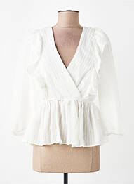 Blouse manches 3/4 manches 3/4 beige ONLY femme