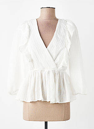 Blouse manches 3/4 manches 3/4 beige ONLY femme