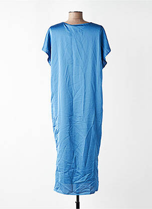 Robe longue manches courtes manches courtes bleu VILA femme