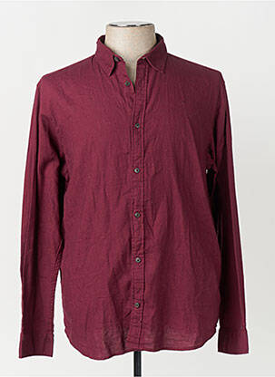 Chemise manches longues violet JACK & JONES homme