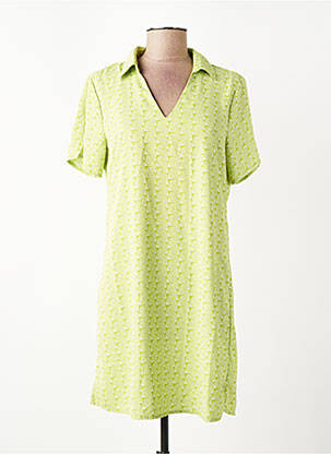 Robe courte manches courtes manches courtes vert ONLY femme