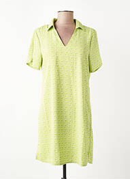 Robe courte manches courtes manches courtes vert ONLY femme