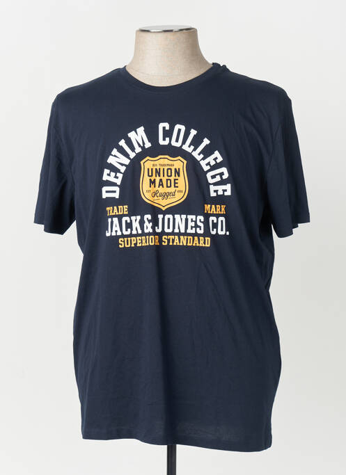 T-shirt bleu JACK & JONES homme