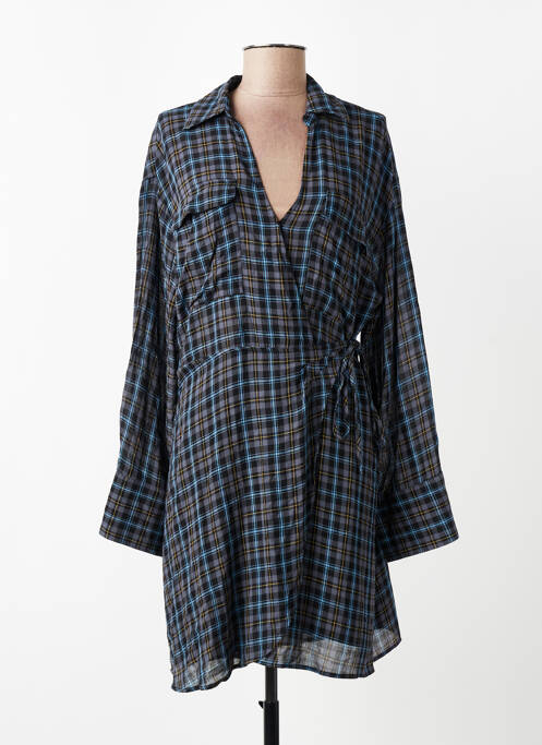 Robe mi-longue bleu MANGO femme