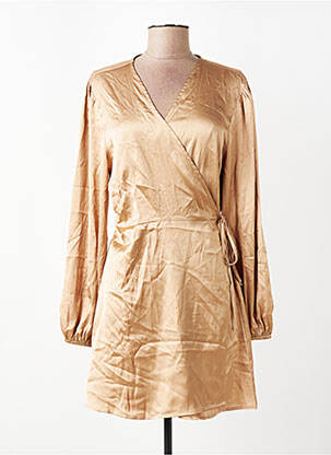 Robe mi-longue sans manche sans manche beige JACQUELINE DE YONG femme