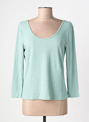 T-shirt vert MANGO femme