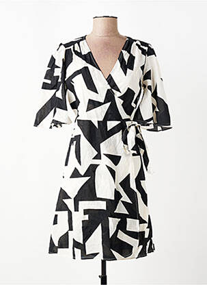 Robe courte col v noir VILA femme