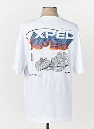 T-shirt col rond manches courtes blanc JACK & JONES homme