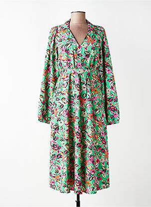 Robe longue manches longues manches longues vert VERO MODA femme