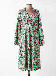 Robe longue manches longues manches longues vert VERO MODA femme