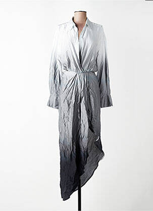 Robe longue gris MANGO femme