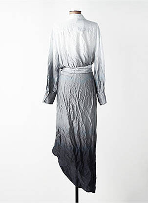 Robe longue gris MANGO femme