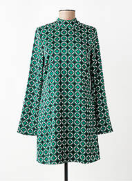 Robe mi-longue vert MANGO femme