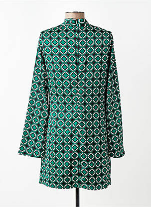 Robe mi-longue vert MANGO femme