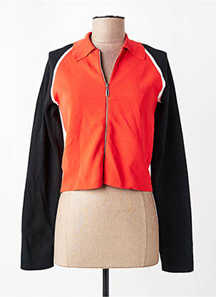 Gilet manches longues rouge MANGO femme