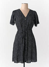 Robe courte manches courtes manches courtes noir ONLY femme